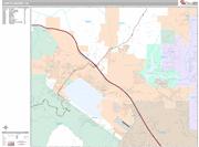 Lake Elsinore Wall Map Premium Style